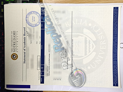 University of Notre Dame Australia transcript