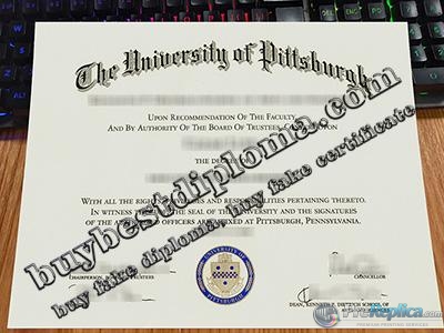 University of Pittsburgh diploma, University of Pittsburgh certificate,