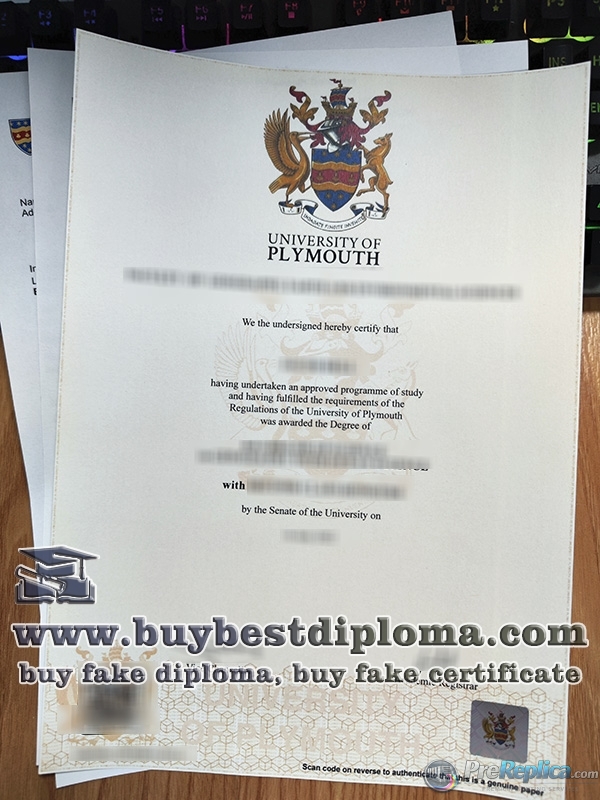 University of Plymouth degree