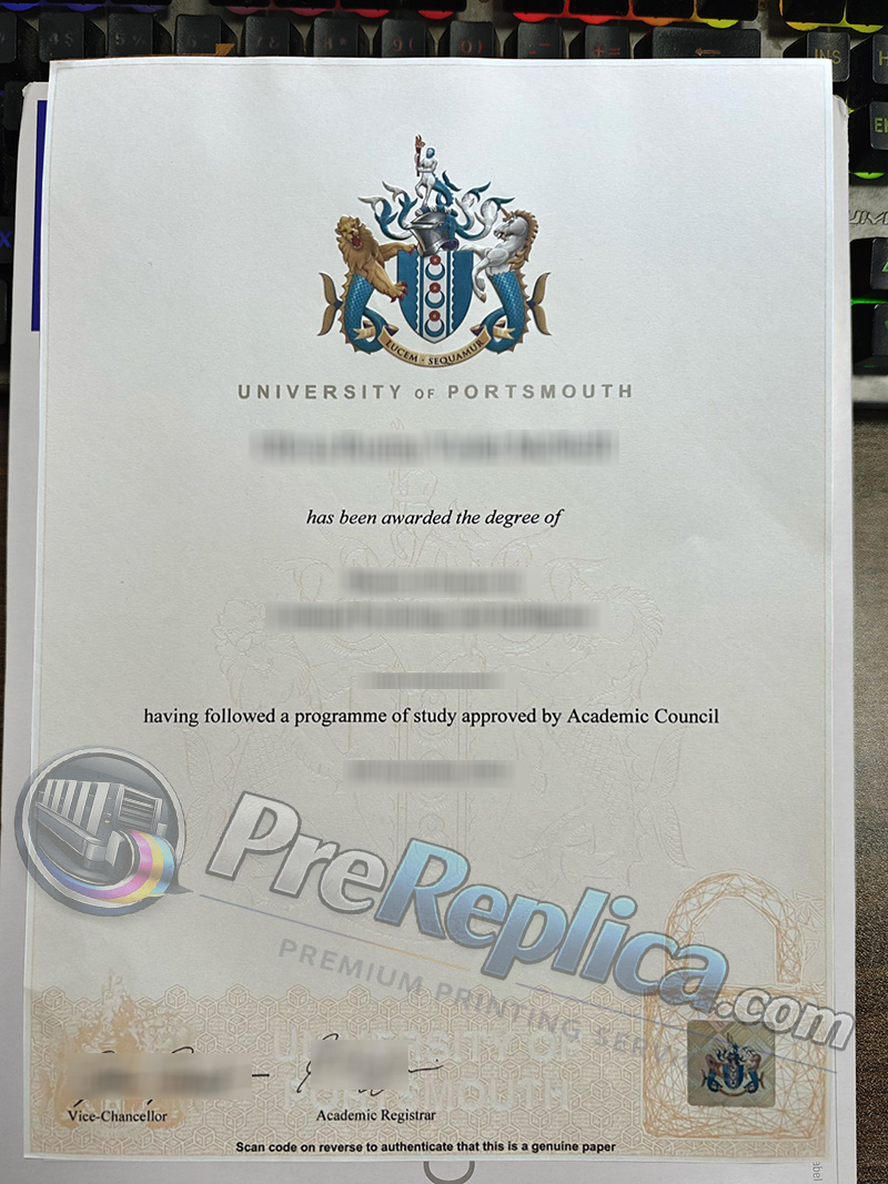 University of Portsmouth degree