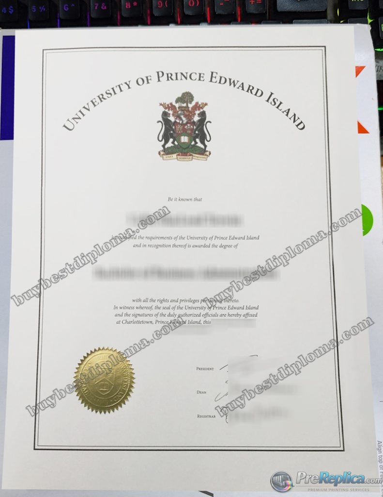 University of Prince Edward Island diploma University of Prince Edward Island diploma