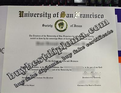 University of San Francisco fake certficate