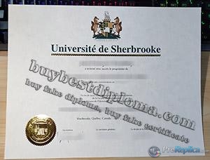 Université de Sherbrooke diploma, Université de Sherbrooke degree, Université de Sherbrooke certificate, 舍布鲁克大学证书,
