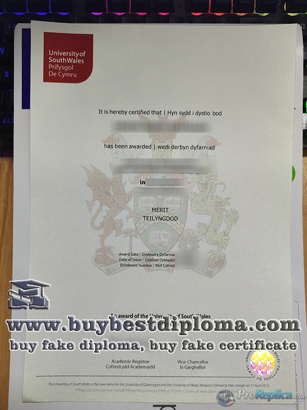 University of South Wales degree