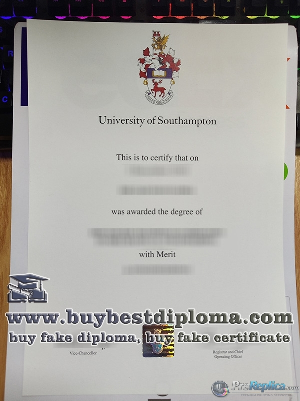 University of Southampton degree