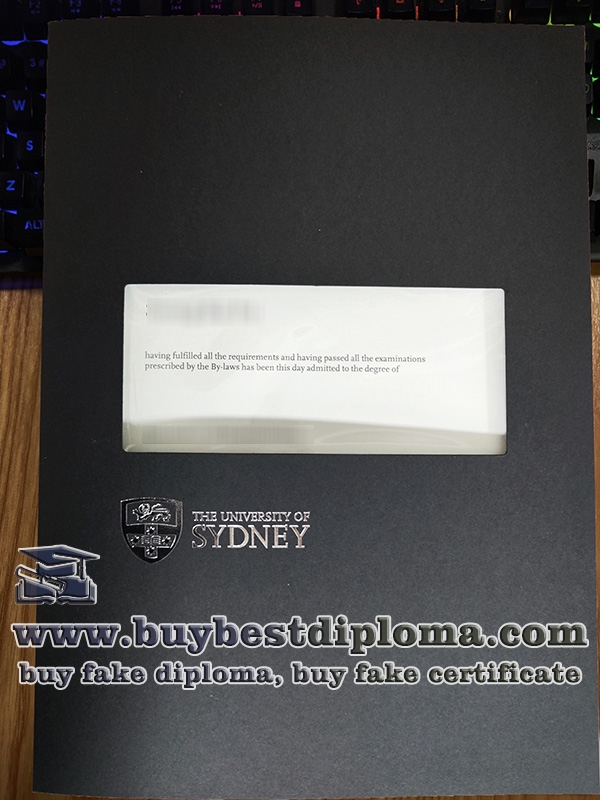 University of Sydney degree folder University of Sydney degree folder