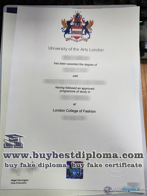 London College of Fashion degree