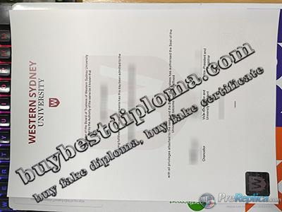 Western Sydney University degree, Western Sydney University diploma,