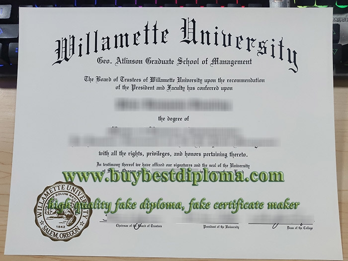 Willamette University diploma Willamette University diploma